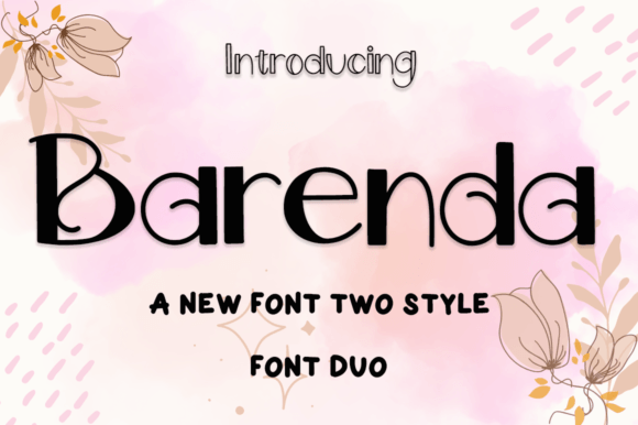 Barenda: A Stunning Duo Font for Elegant Design