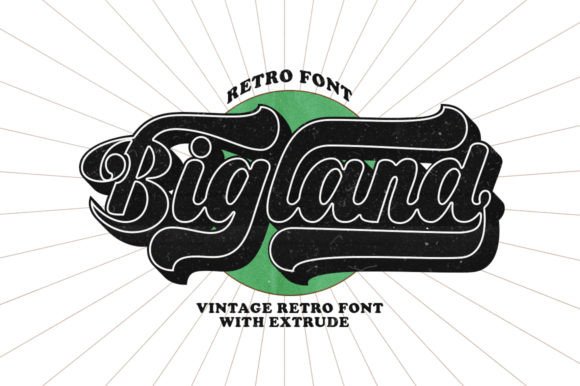 Bigland Retro: A Typeface for Bold and Authentic Designs
