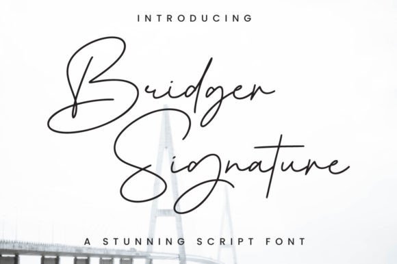 Bridger Signature: A Font for Luxurious Handwritten Elegance