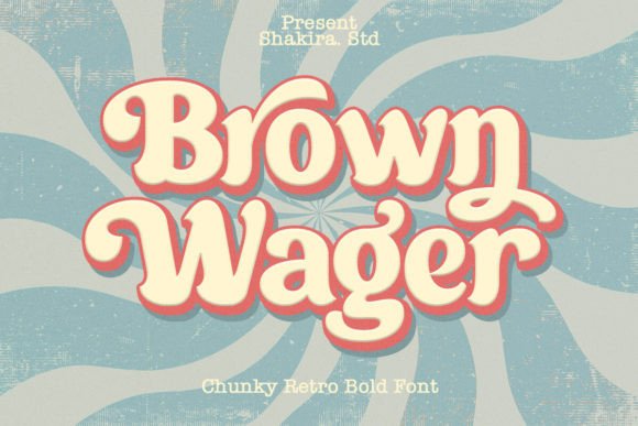 Brown Wager: A Chunky Retro Serif with Modern Flair