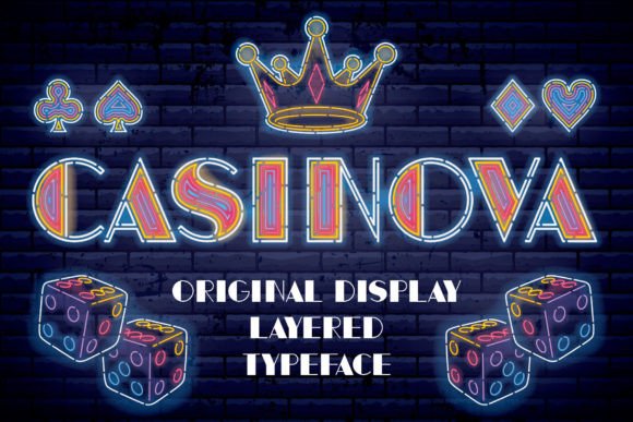 Casinova: A Vintage Label Font for Bold Designs