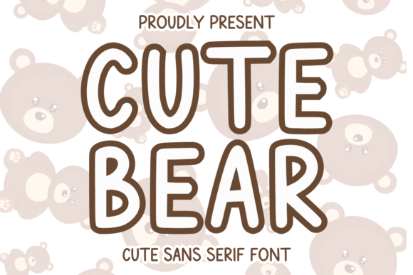 Cute Bear: A Charming Handwritten Font for Creative Projects
