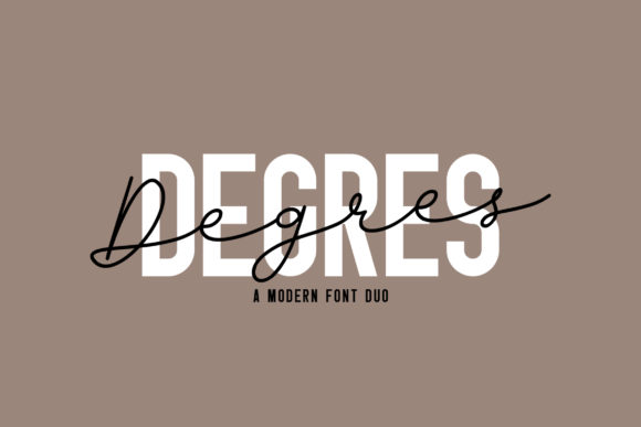 Degres Duo: A Stunning Font Pairing for Modern Design