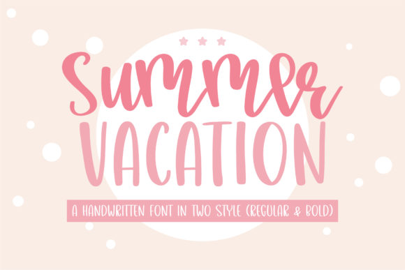 Discover the Summer Vacation Script Font
