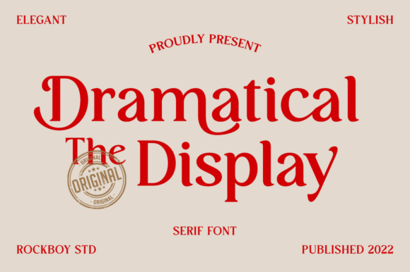 Dramatical the Display: An Elegant Serif for Every Project