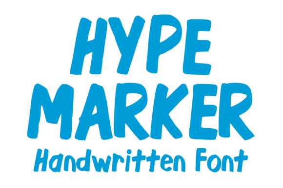 Hype Marker: A Hand Lettered Font for Modern Design