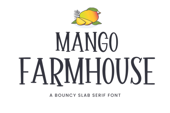 Mango Farmhouse: A Playful Font for Sunny Designs