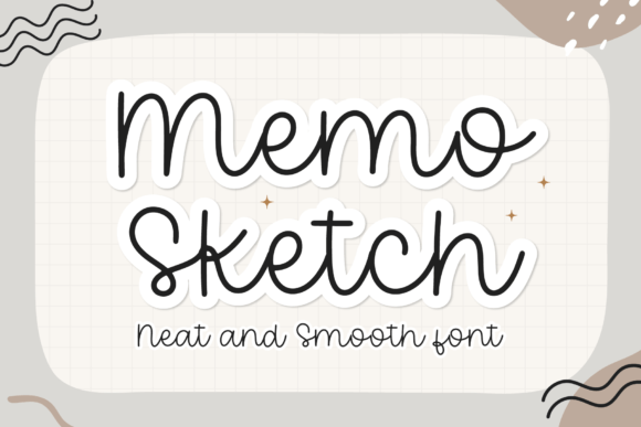 Memo Sketch: A Sweet Handwritten Font for Creative Projects
