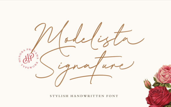 Modelista: A Modern Typeface for Creative Signatures