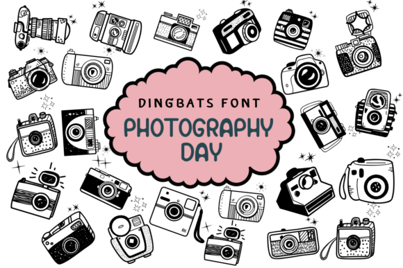 Photography Day: A Charming Sketch Font for Creative Projects