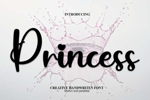 Princess Font: Elegant Handwritten Design for Creative Projects