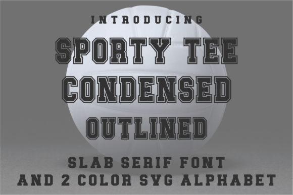 Sporty Tee Condensed Outlined: A Powerful Display Typeface