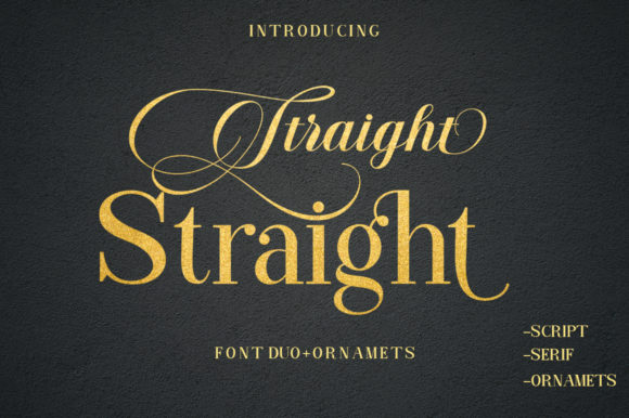 Straight: The Elegant Duo Font for Modern Design