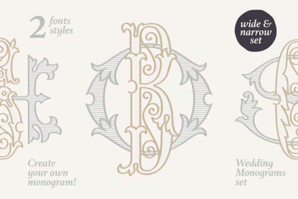 Wedding Monograms: A Font for Timeless Elegance